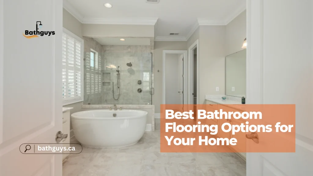 Bathroom flooring options for your home include durable tile, waterproof vinyl, and other moisture-resistant flooring materials.