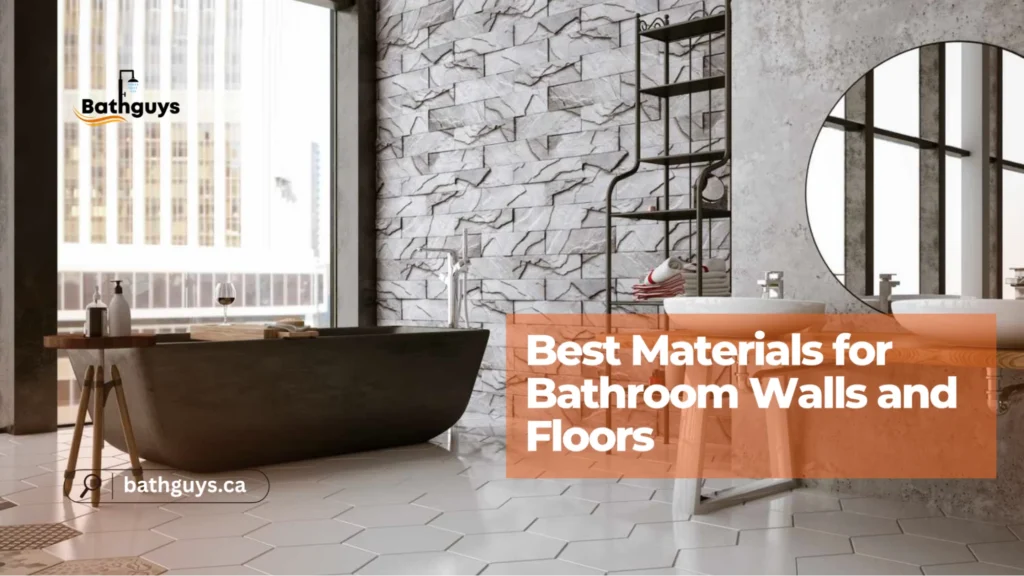 Waterproof bathroom flooring in Canada suitable for walls and floors in modern bathrooms