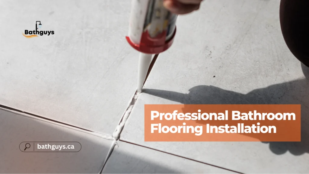 Professional bathroom flooring installation in Toronto for modern residential bathrooms