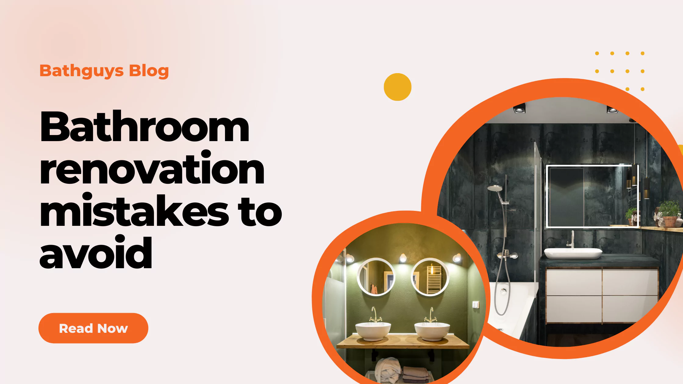 Bathroom renovation mistakes
