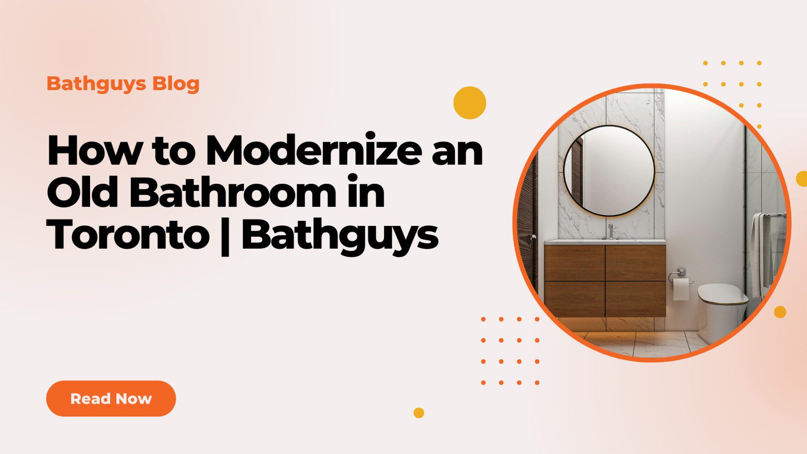 Modernizing an old bathroom