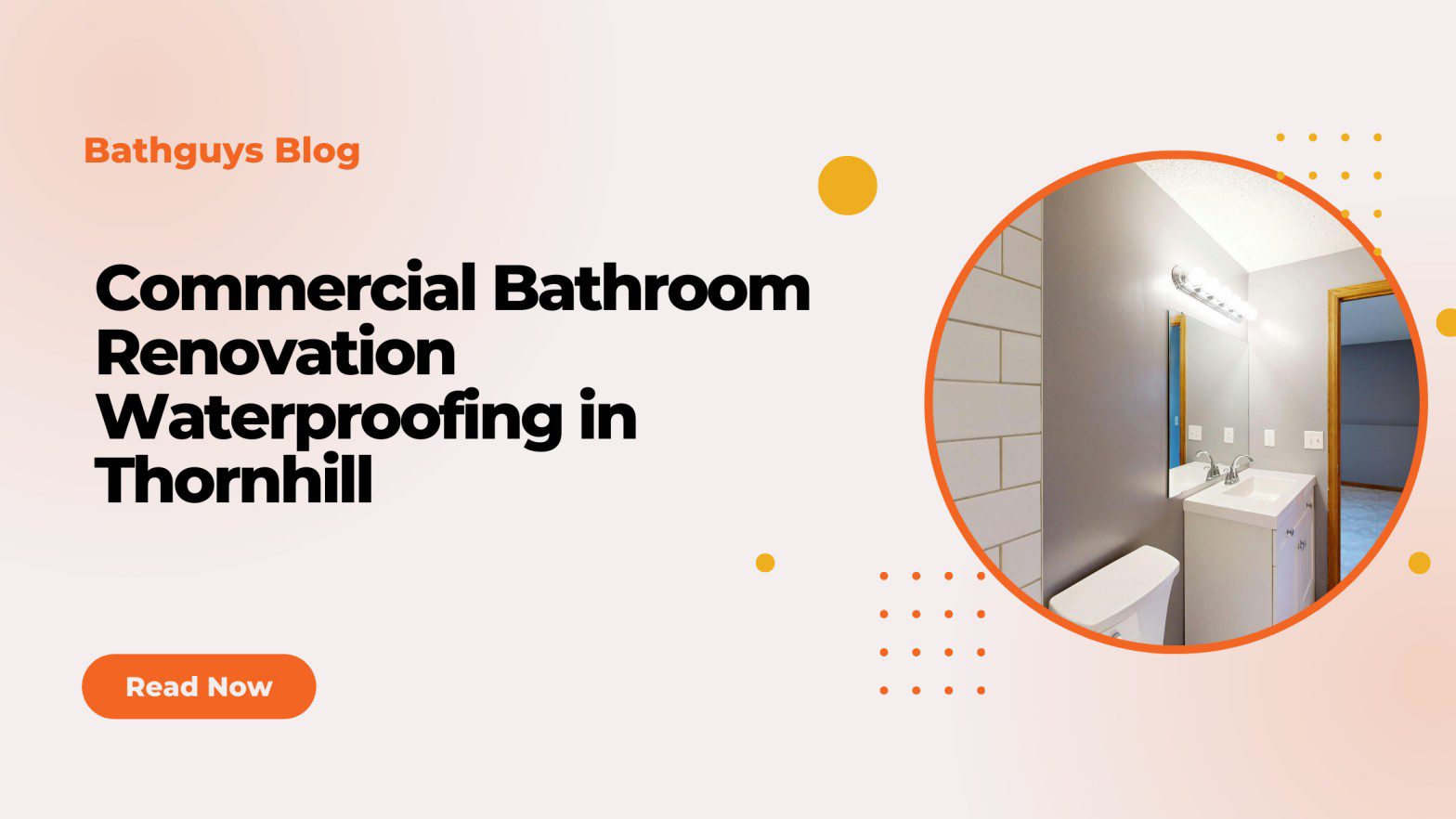 Commercial Bathroom Renovation Waterproofing in Thornhill