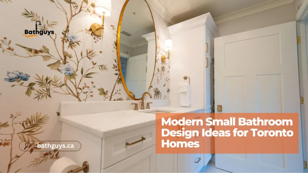 Modern small bathroom storage ideas for Toronto homes with space-saving design