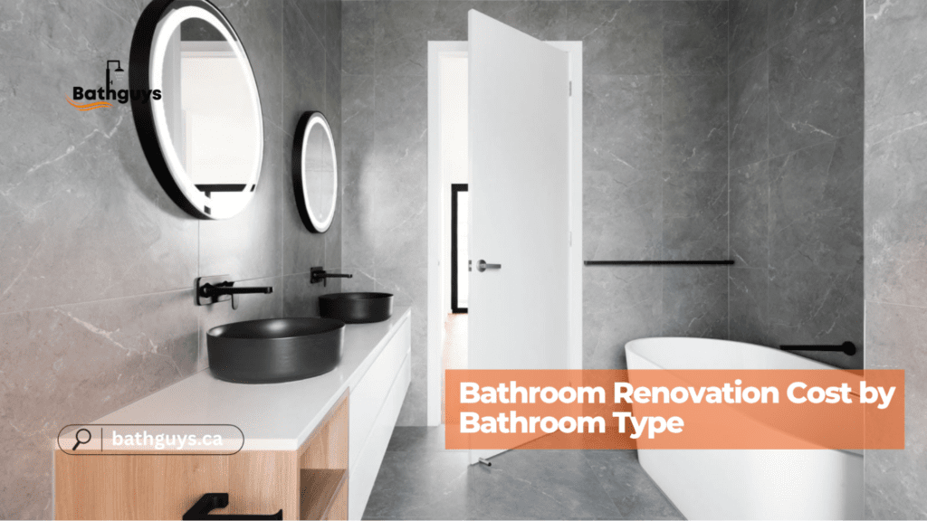 Toronto bathroom renovation price comparison by bathroom type and renovation size