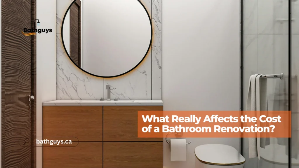 Bathroom remodel cost in Markham Ontario based on renovation size, materials, and labor