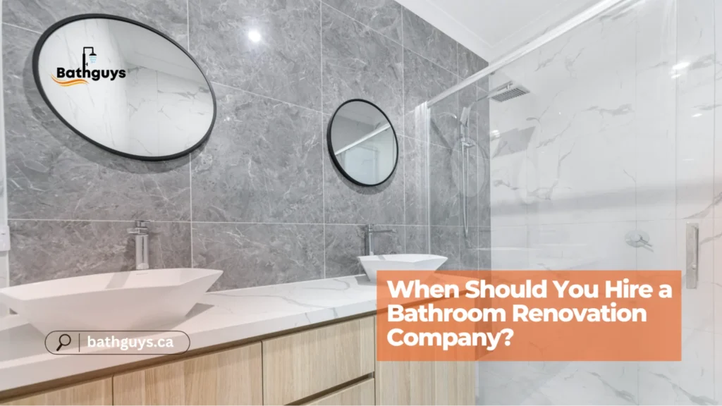 Homeowner planning the right time to hire bathroom renovator Toronto professionals