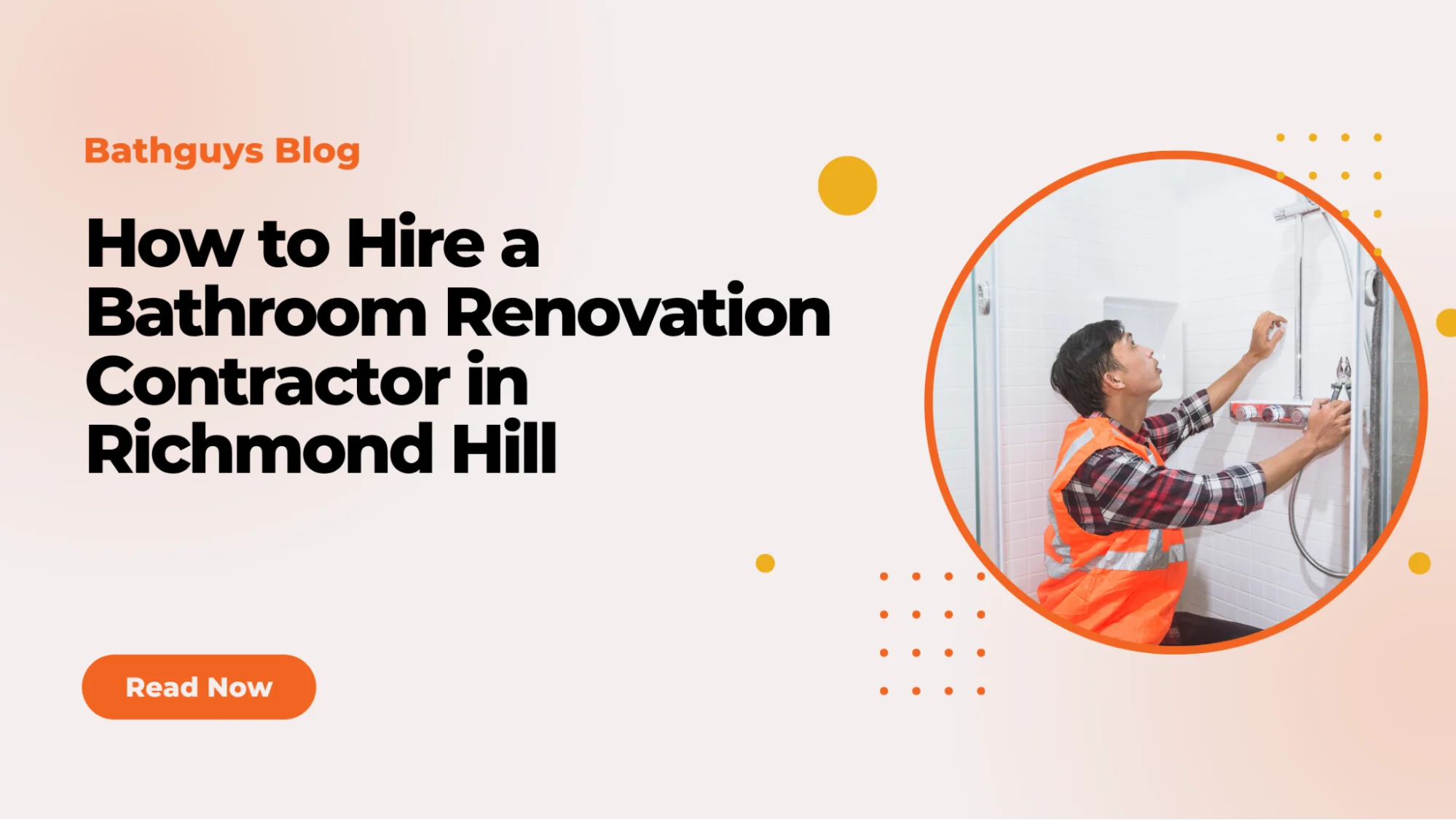 Homeowner hiring a bathroom renovation contractor in Richmond Hill for a modern bathroom remodeling project