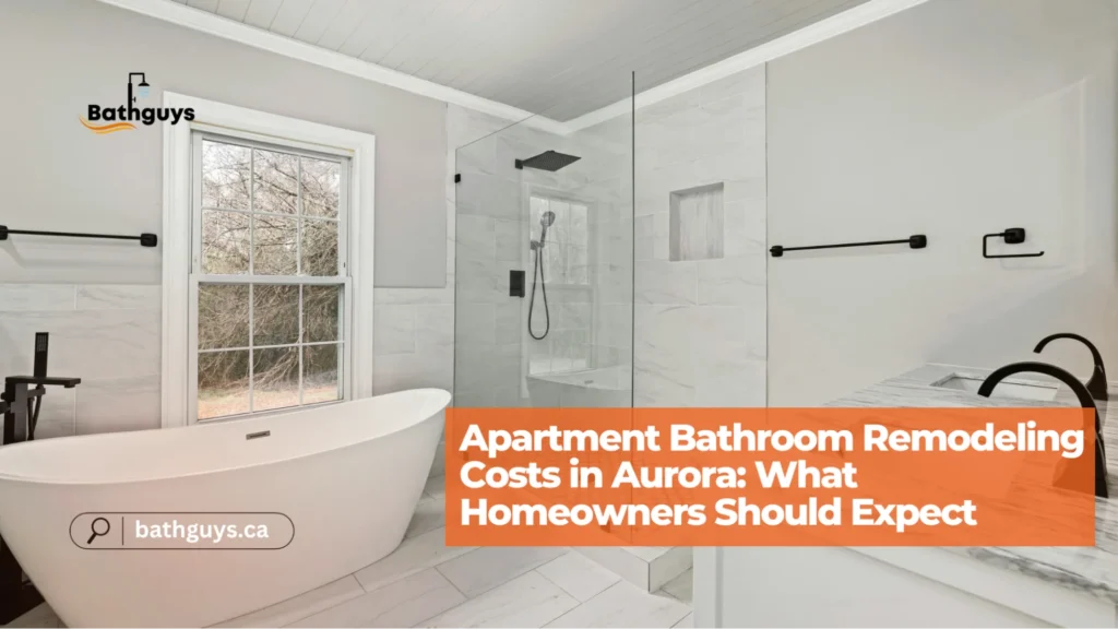 Modern apartment bathroom remodel designed for homeowners in Aurora