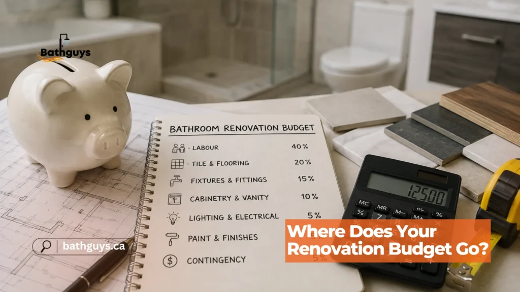 Bathroom renovation budget Toronto can cover labour, fixtures, flooring, tiles, plumbing, and other project expenses.